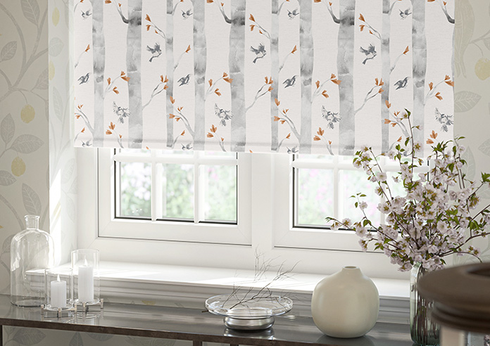 Watercolour Woods, Orange - Twist&Fit Roller Blind - Image 5